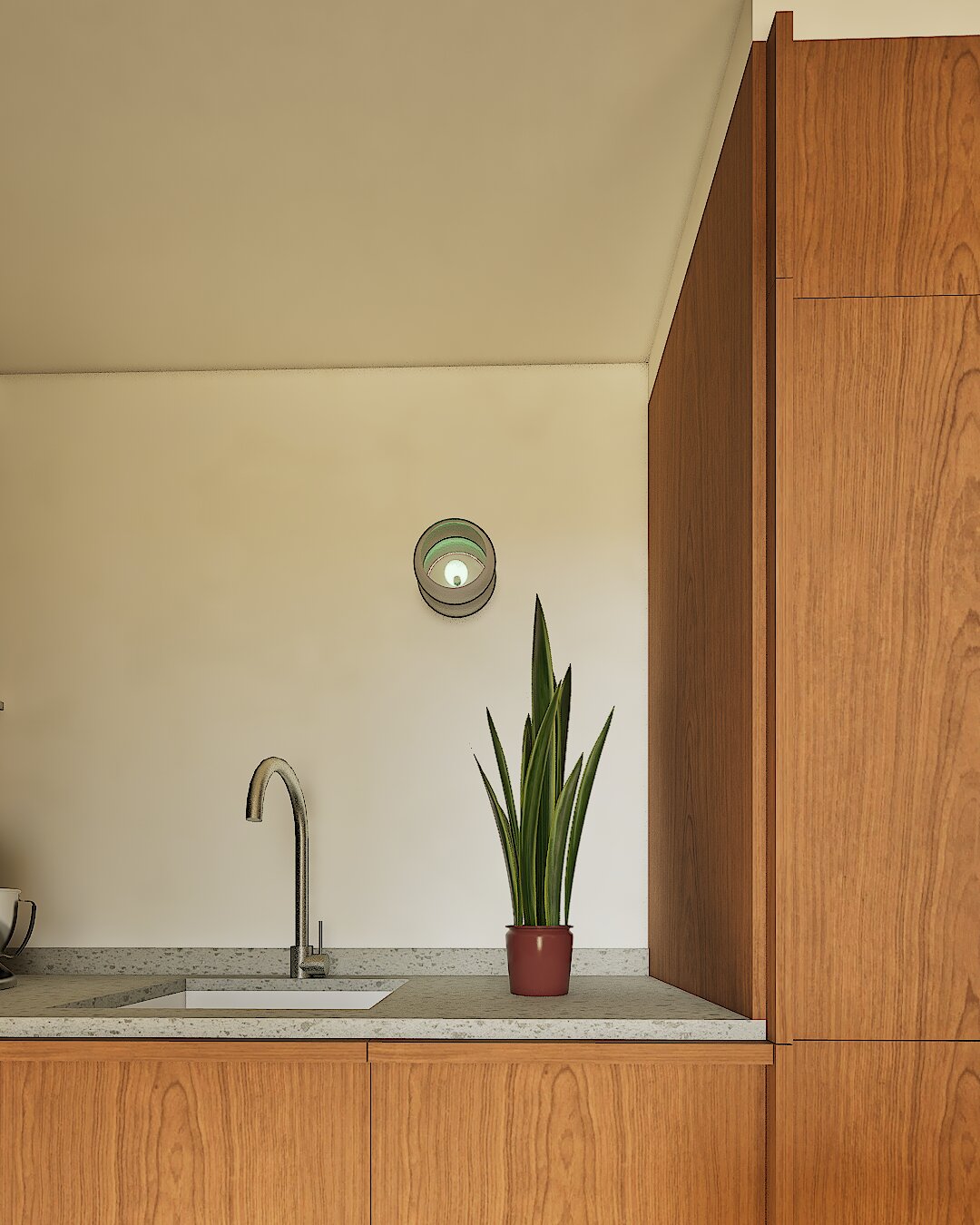 détail cuisine en bois rénovée projet REVARD